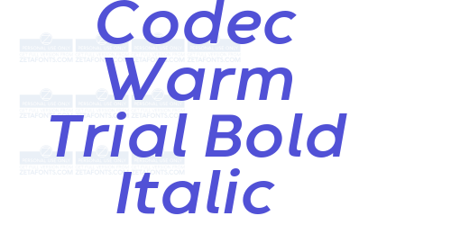 Codec Warm Trial Bold Italic-font-download