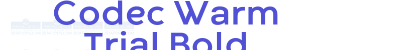 Codec Warm Trial Bold-font