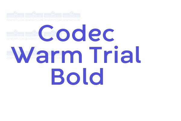 Codec Warm Trial Bold