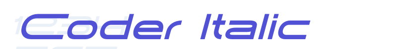 Coder Italic-font