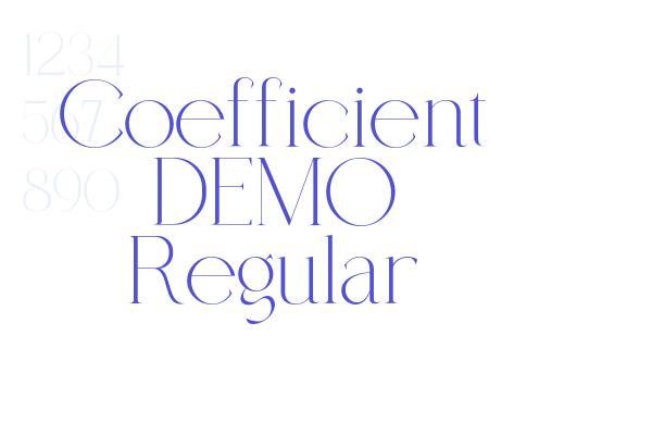 Coefficient DEMO Regular