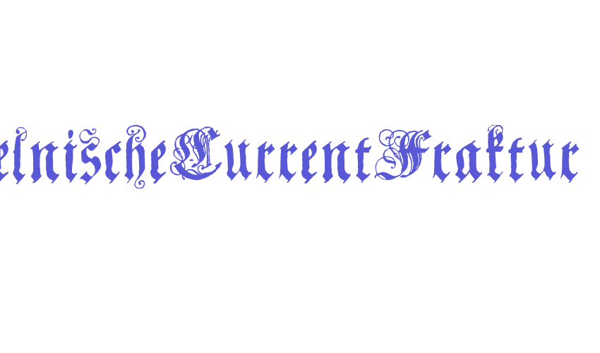 CoelnischeCurrentFraktur Font