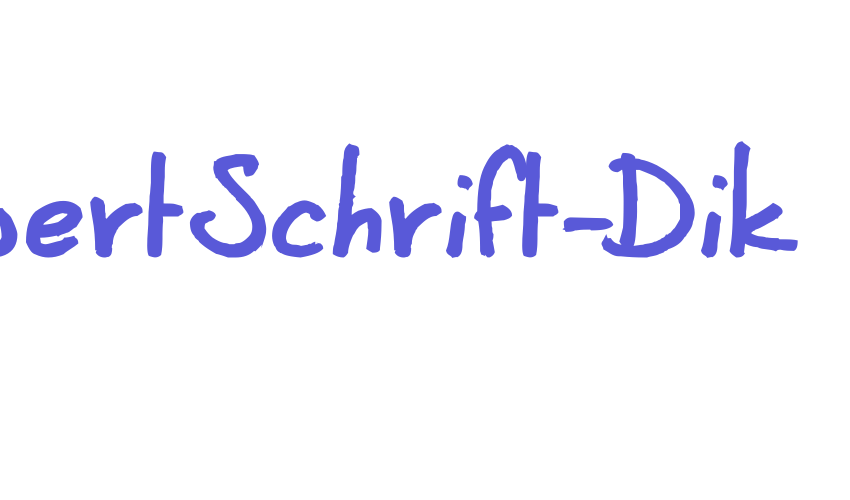 CoertSchrift-Dik Font