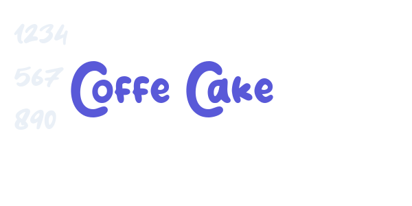 Coffe Cake font free