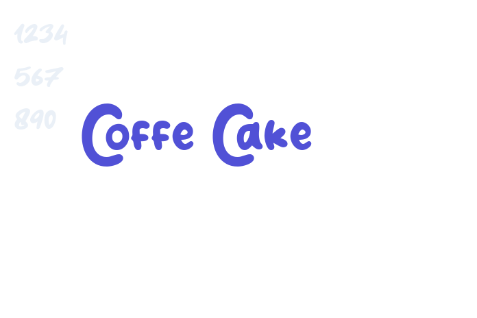 Coffe Cake font download