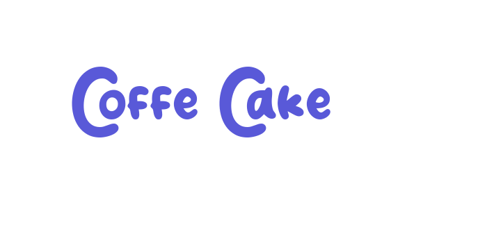 Coffe Cake Font