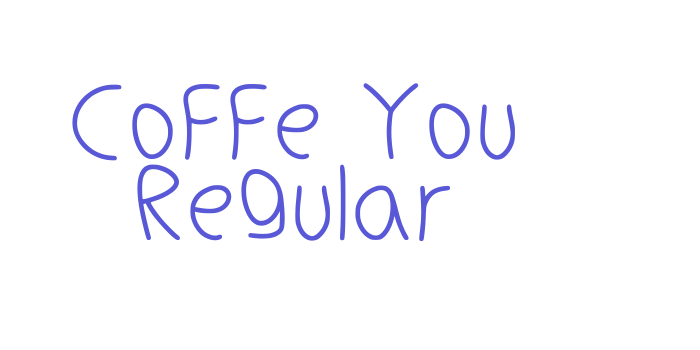 Coffe You Regular Font Download