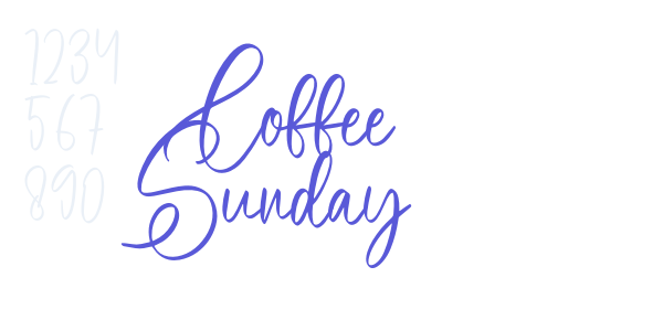 Coffee Sunday font free