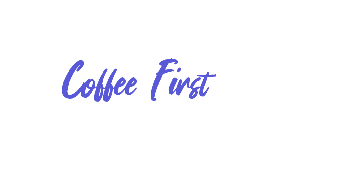 Coffee First Font