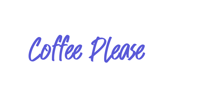 Coffee Please Font Download