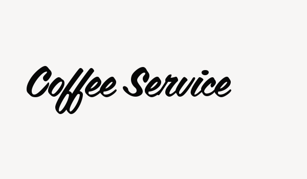 Coffee Service Font