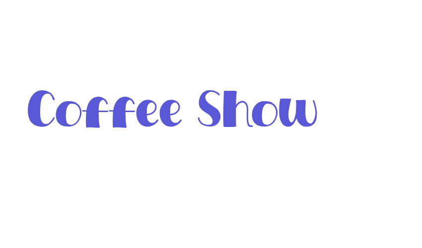 Coffee Show Font