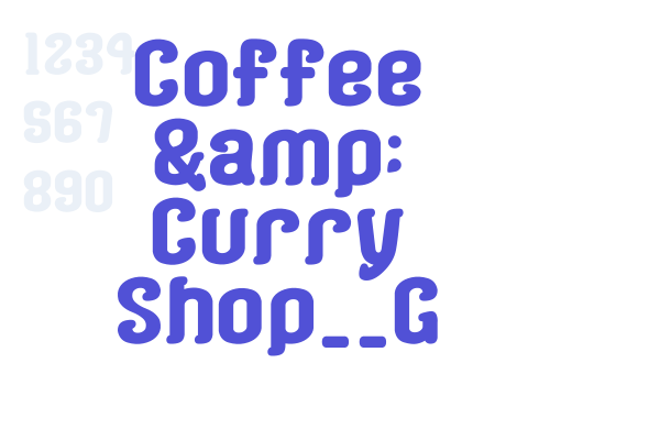 Coffee & Curry Shop__G Font Download