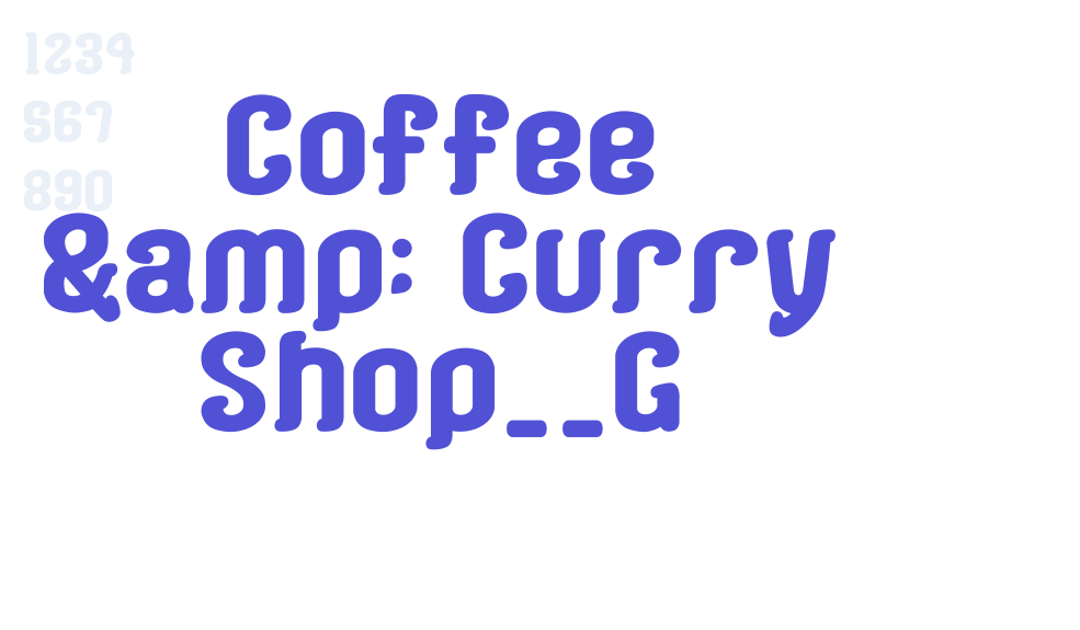 Coffee & Curry Shop__G-font-download