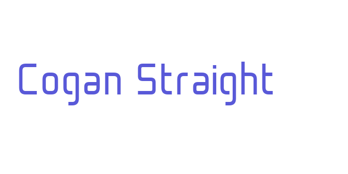 Cogan Straight Font Download