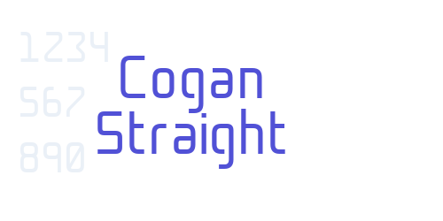 Cogan Straight-font-download