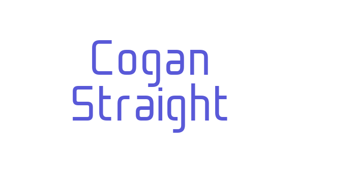 Cogan Straight Font