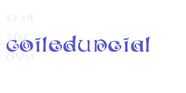 CoiledUncial font free