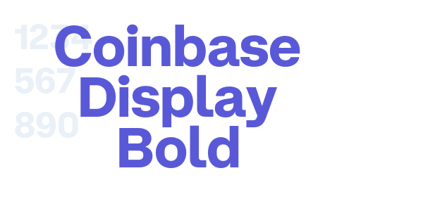 Coinbase Display Bold font free