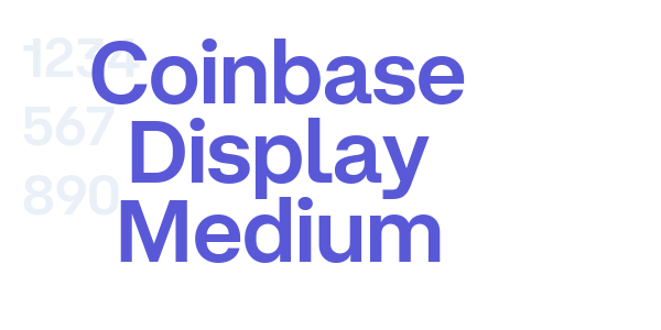 Coinbase Display Medium font free