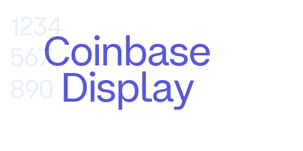 Coinbase Display font free