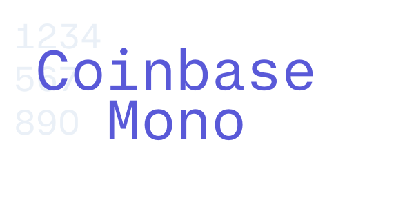 Coinbase Mono font free