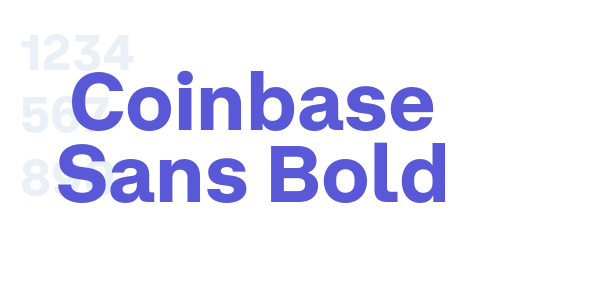 Coinbase Sans Bold font free