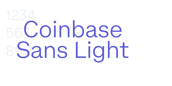 Coinbase Sans Light font free