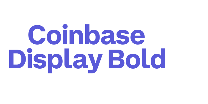 Coinbase Display Bold Font Download