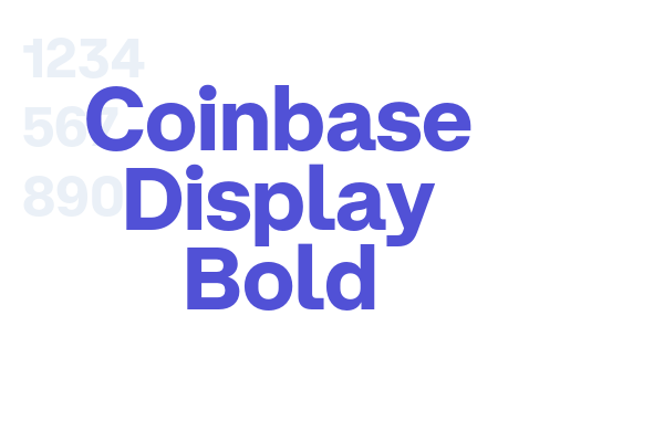 Coinbase Display Bold