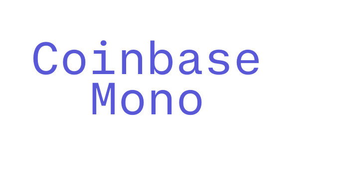 Coinbase Mono Font Download