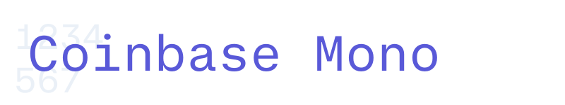 Coinbase Mono-related font