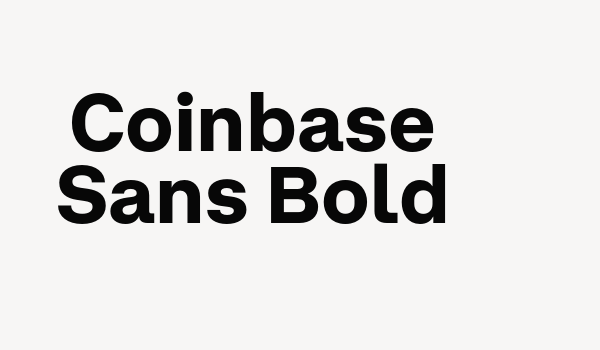 Coinbase Sans Bold Font