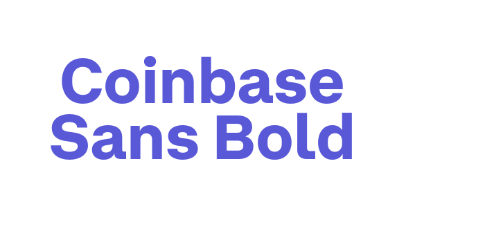 Coinbase Sans Bold Font Download