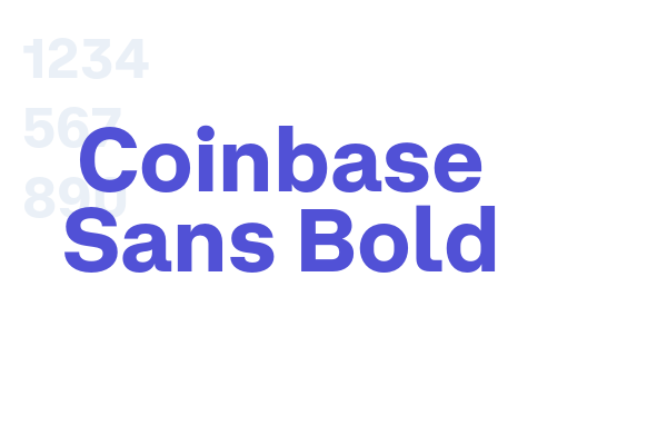 Coinbase Sans Bold