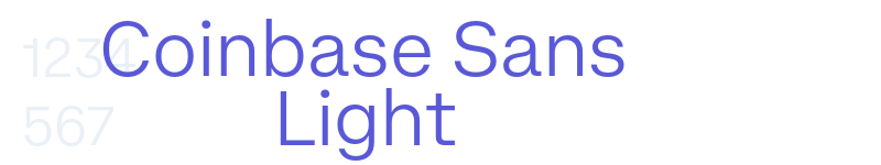 Coinbase Sans Light-related font