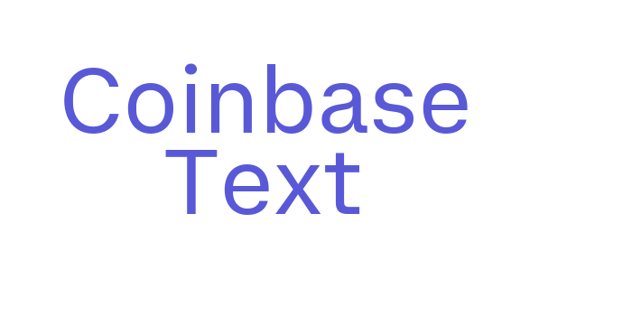 Coinbase Text Font