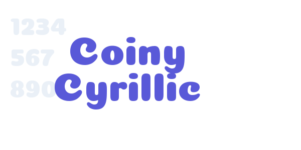 Coiny Cyrillic font free