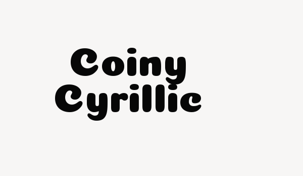 Coiny Cyrillic Font