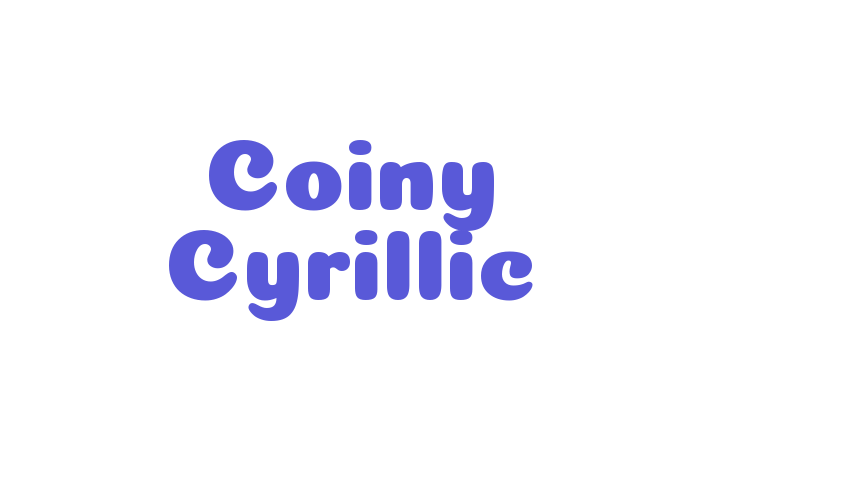 Coiny Cyrillic Font Download