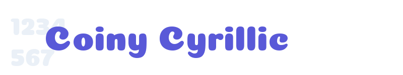 Coiny Cyrillic-related font