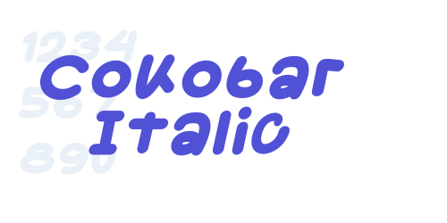 Cokobar Italic-font-download