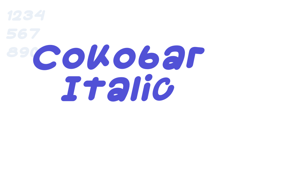 Cokobar Italic-font-download