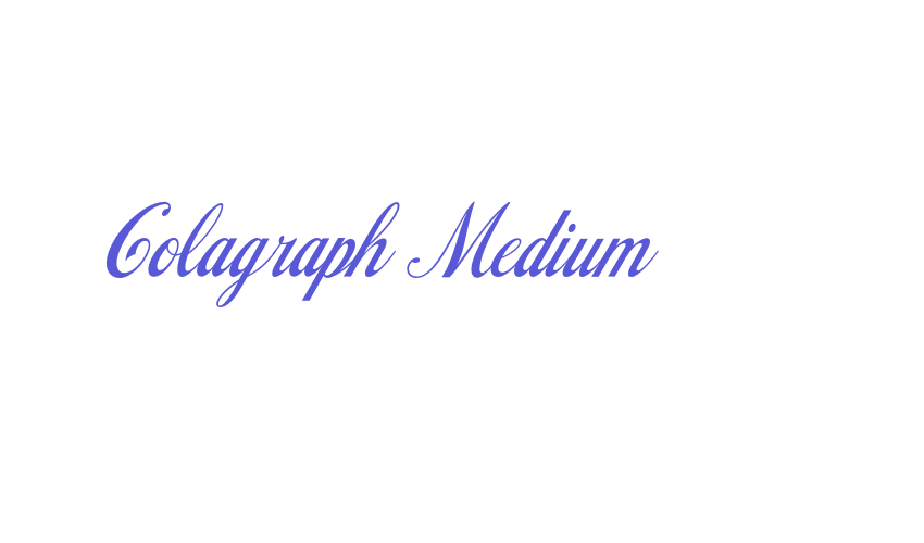 Colagraph Medium Font