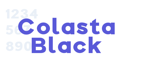 Colasta Black font free