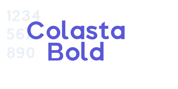 Colasta Bold font