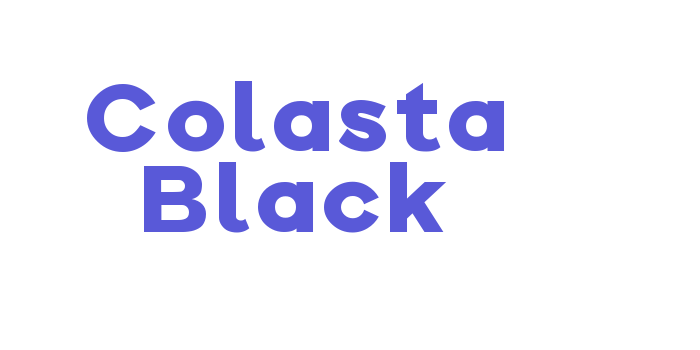 Colasta Black Font Download