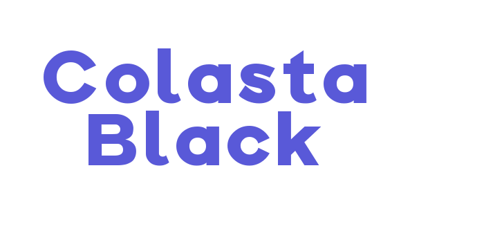 Colasta Black Font