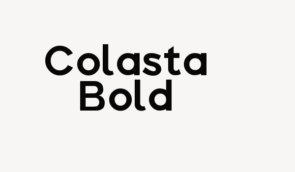 Colasta Bold Font