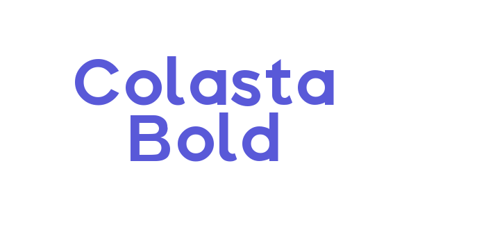 Colasta Bold Font Download